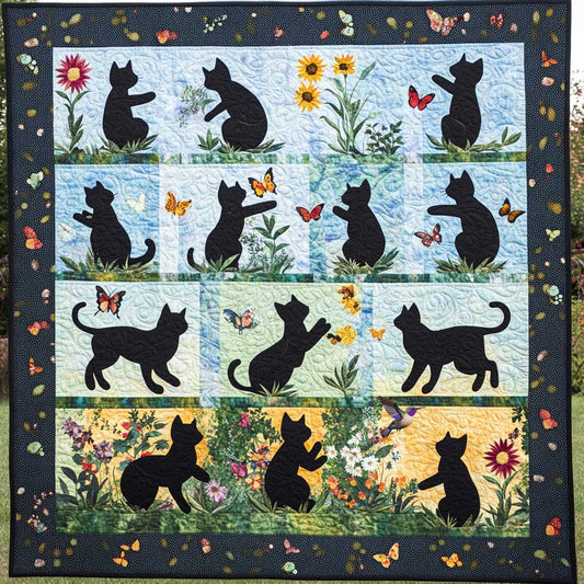 Sunday Silhouette Cat WP0310018CL Quilt