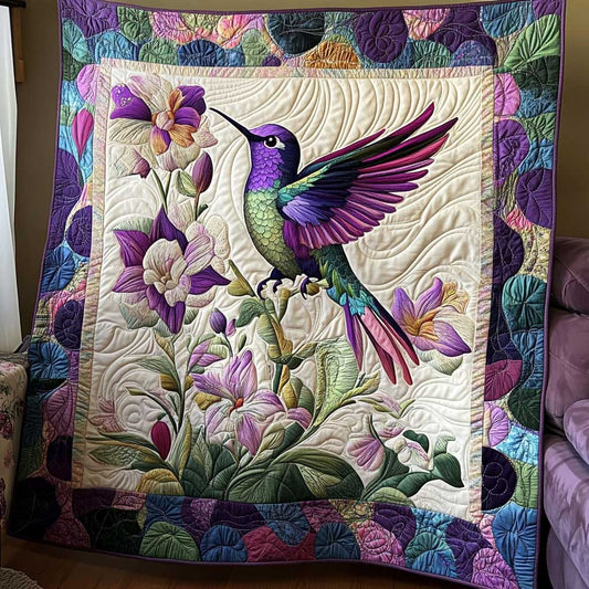 Vintage Flying Hummingbird WP1410005CL Quilt