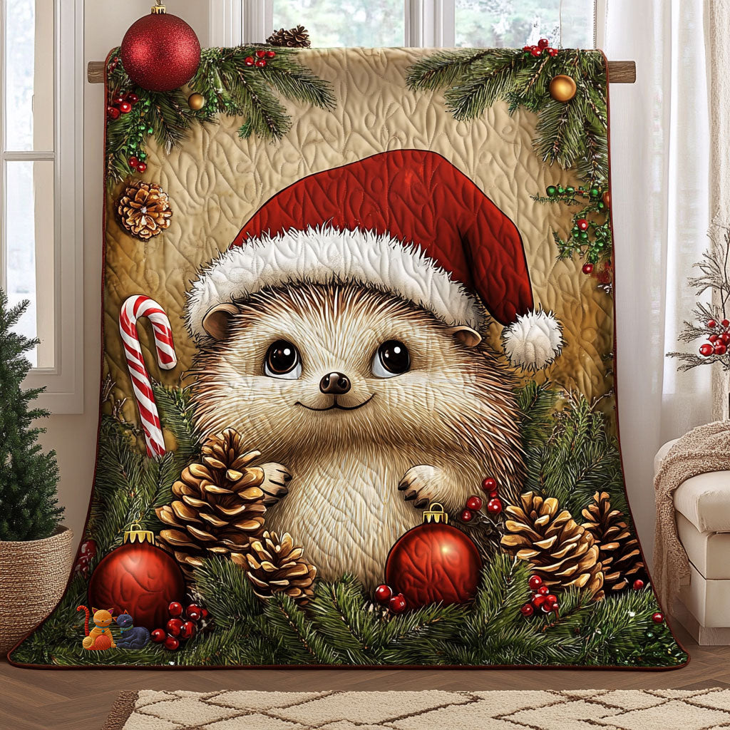Hedgehog Christmas WT1110018CL Quilt
