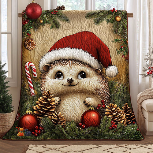 Hedgehog Christmas WT1110018CL Quilt