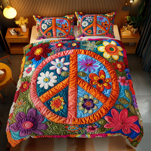 Trippy Hippie Sign WJ2709029CL Duvet Cover Set