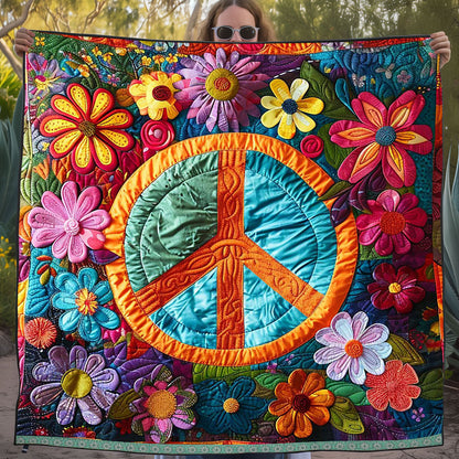 Trippy Hippie Sign WJ2009027CL Quilt