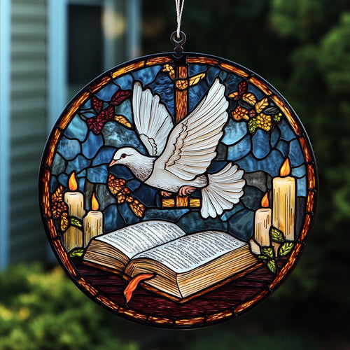 God And Dove WY1401016CL Suncatcher