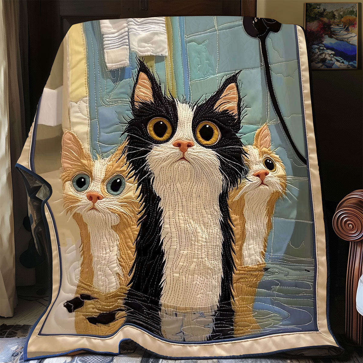 Wet Cats CP0307053CL Quilt