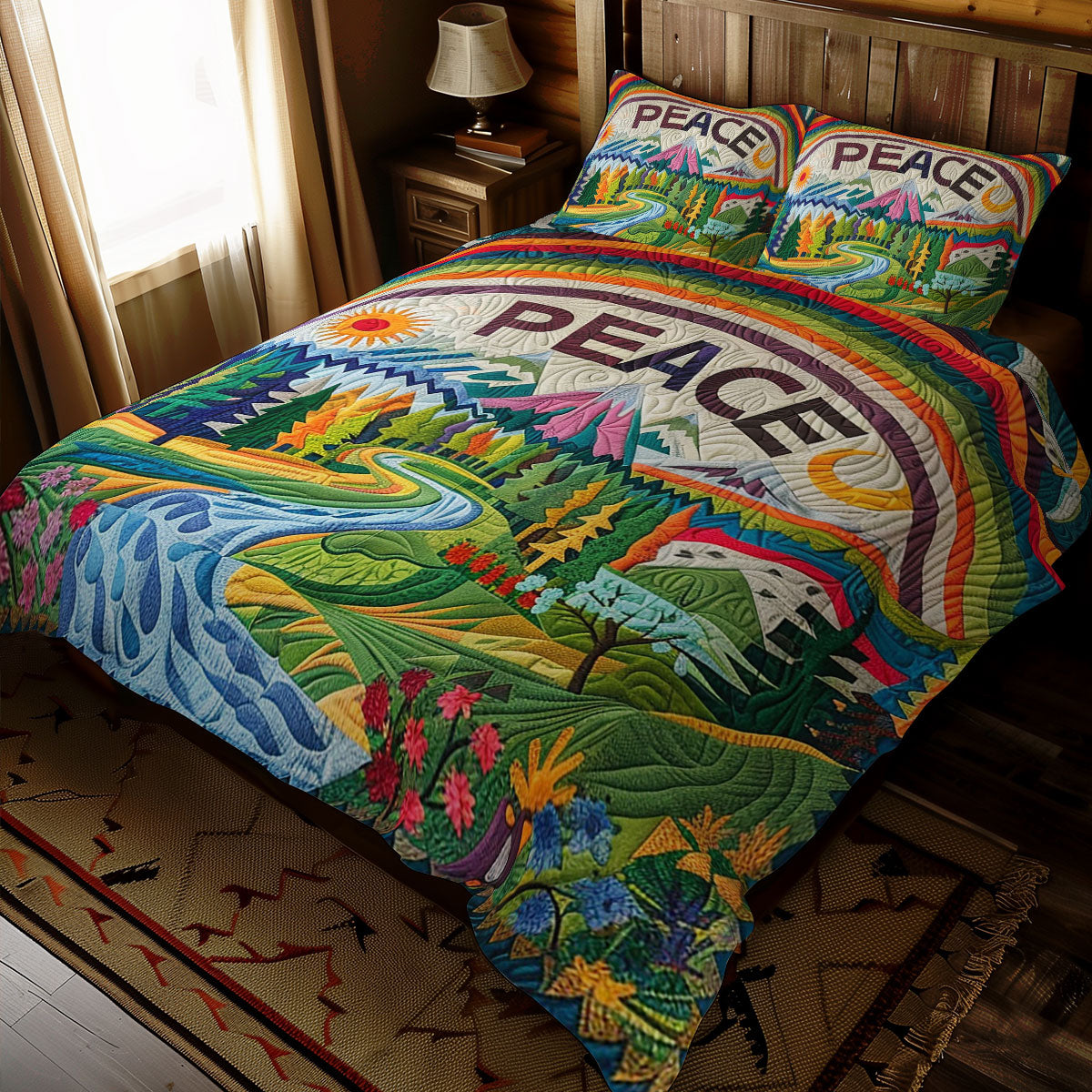 Hippie Peace WJ2410027CL Duvet Cover Set