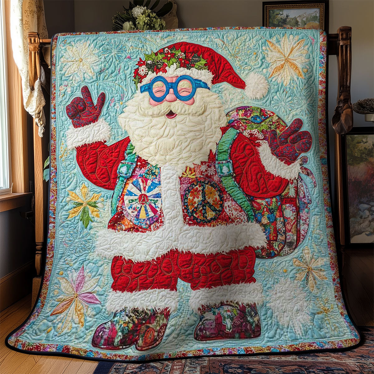 Peaceful Santa Claus WN1712045CL Quilt