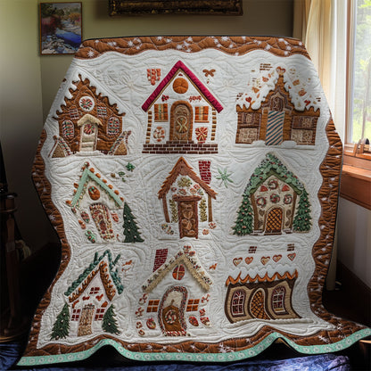 Gingerbread House Patchwork WX0212021CL Quilt