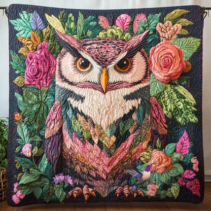 Flower Garden Owl WP1411022CL Quilt