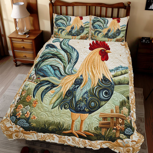 Majestic Farm Rooster WX1812074CL Duvet Cover Set