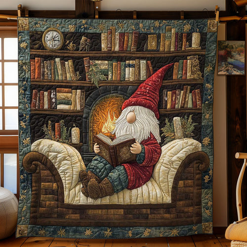 Gnome's Reading Nook WN2612024CL Quilt