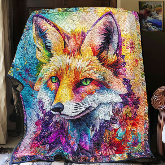 Abstract Colorful Fox WY2612001CL Quilt