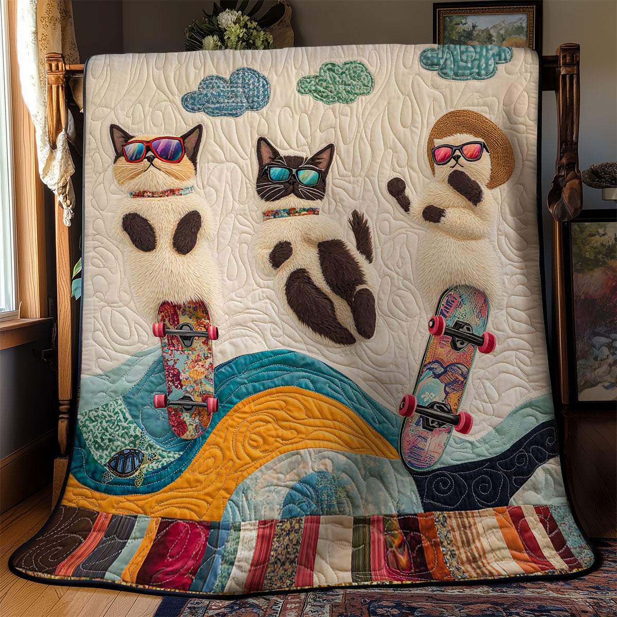 Siamese Skaters WN2311058CL Quilt