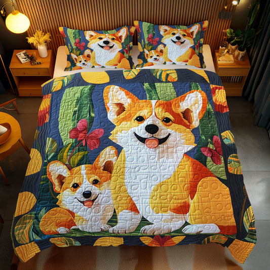 Cute Corgi WJ2309031CL Duvet Cover Set