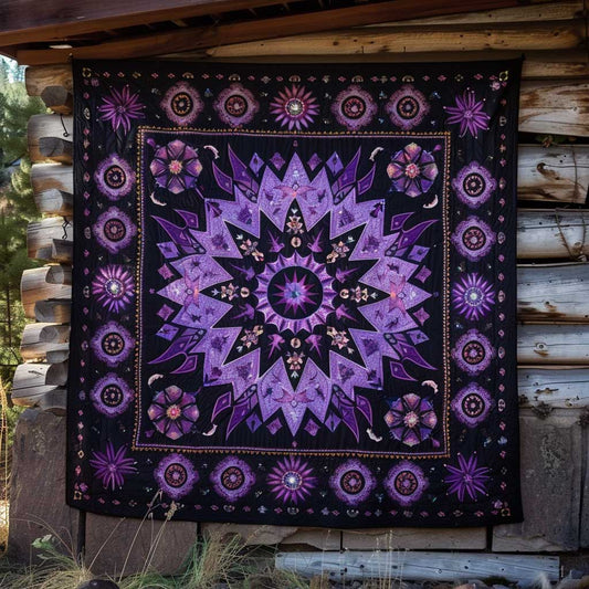 Native American Purple Star WJ2009016CL Quilt