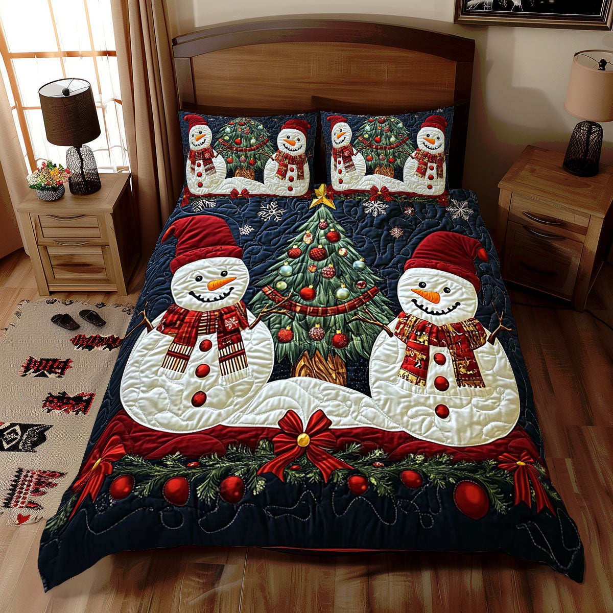 Christmas Snowman WJ1211029CL Duvet Cover Set