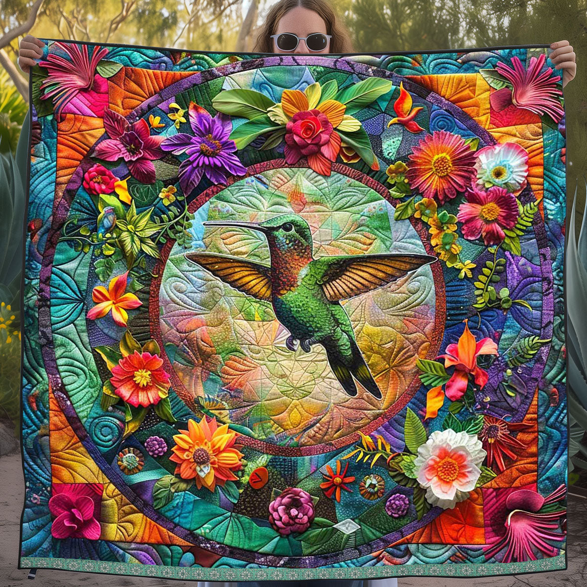 Tropical Hummingbird WJ3009021CL Quilt