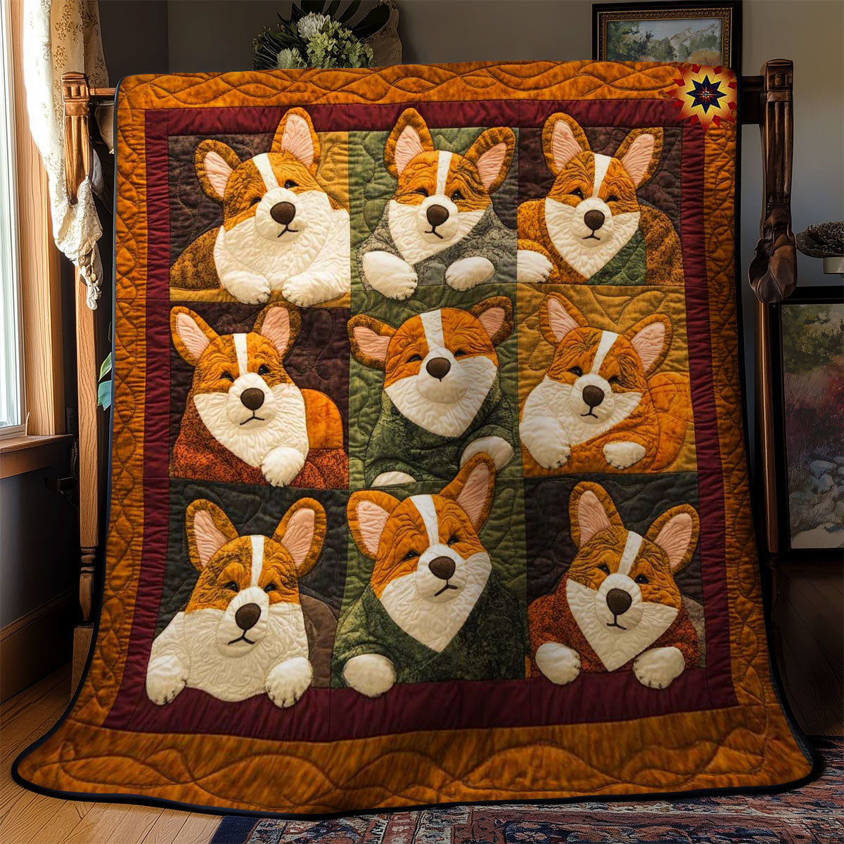 Cozy Corgis WN0411059CL Quilt