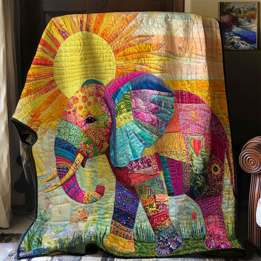 Patchwork Elephant WJ1912033CL Quilt