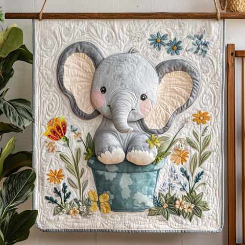 Baby Elephant WG1812024CL Quilt