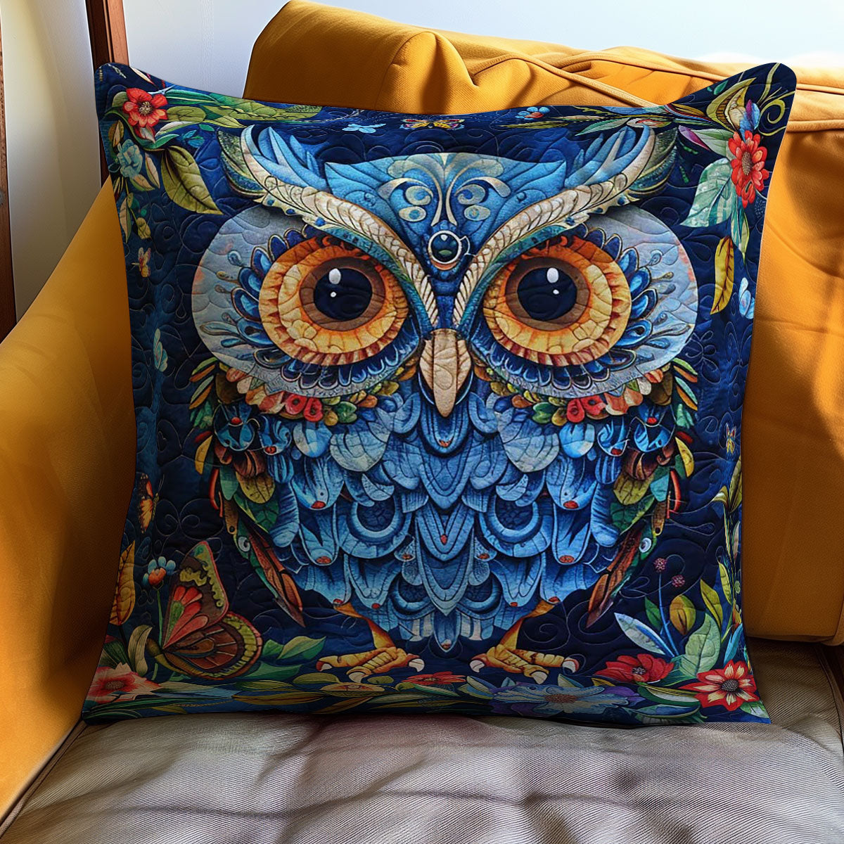 Enchanting Owl WJ1309038CL Quilt Pillow Case