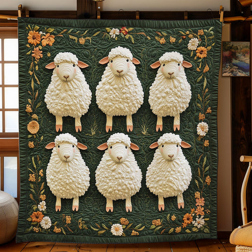 Sheep In Farm WY1502055CL Quilt