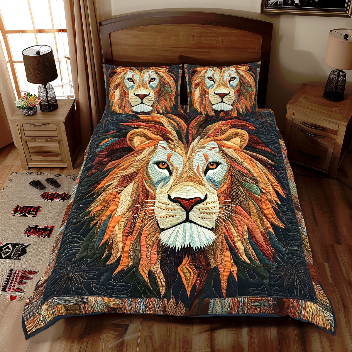 Lion Portrait WX1912069CL Duvet Cover Set