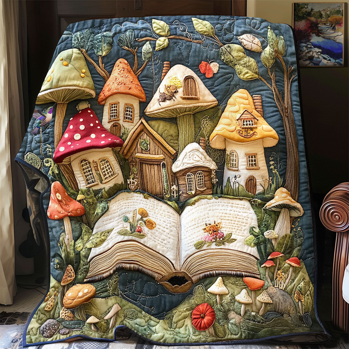 Magic Mushroom Forest Book WY1811054CL Quilt