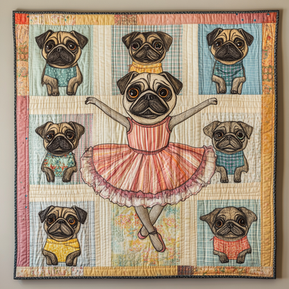 Pug En Pointe WN2509093CL Quilt