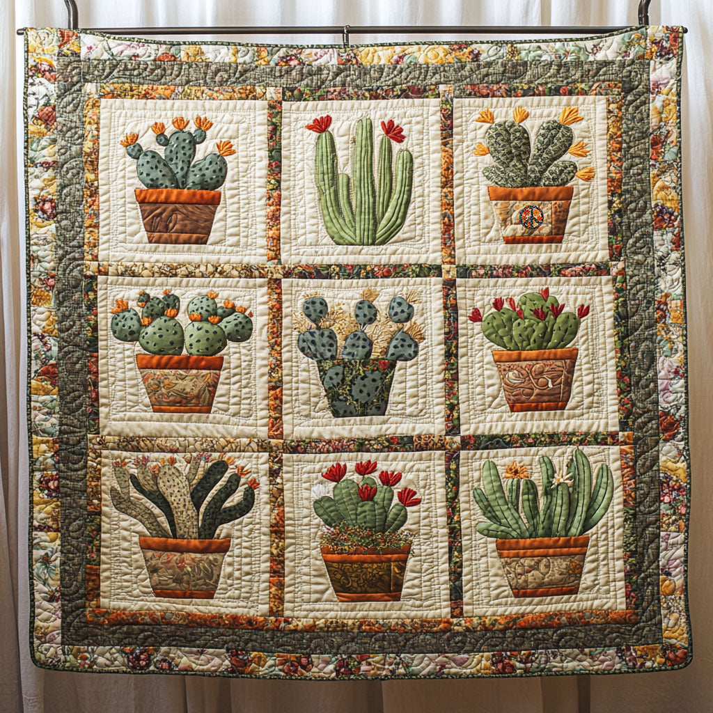 Vintage Cactus WJ1911024CL Quilt