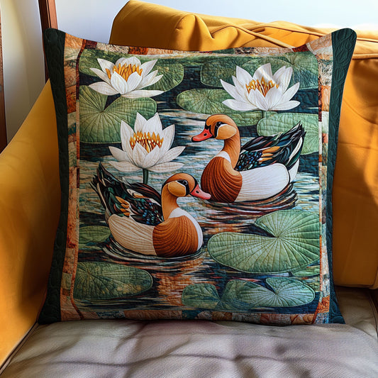 Mallard Duck WJ0111026CL Quilt Pillow Case