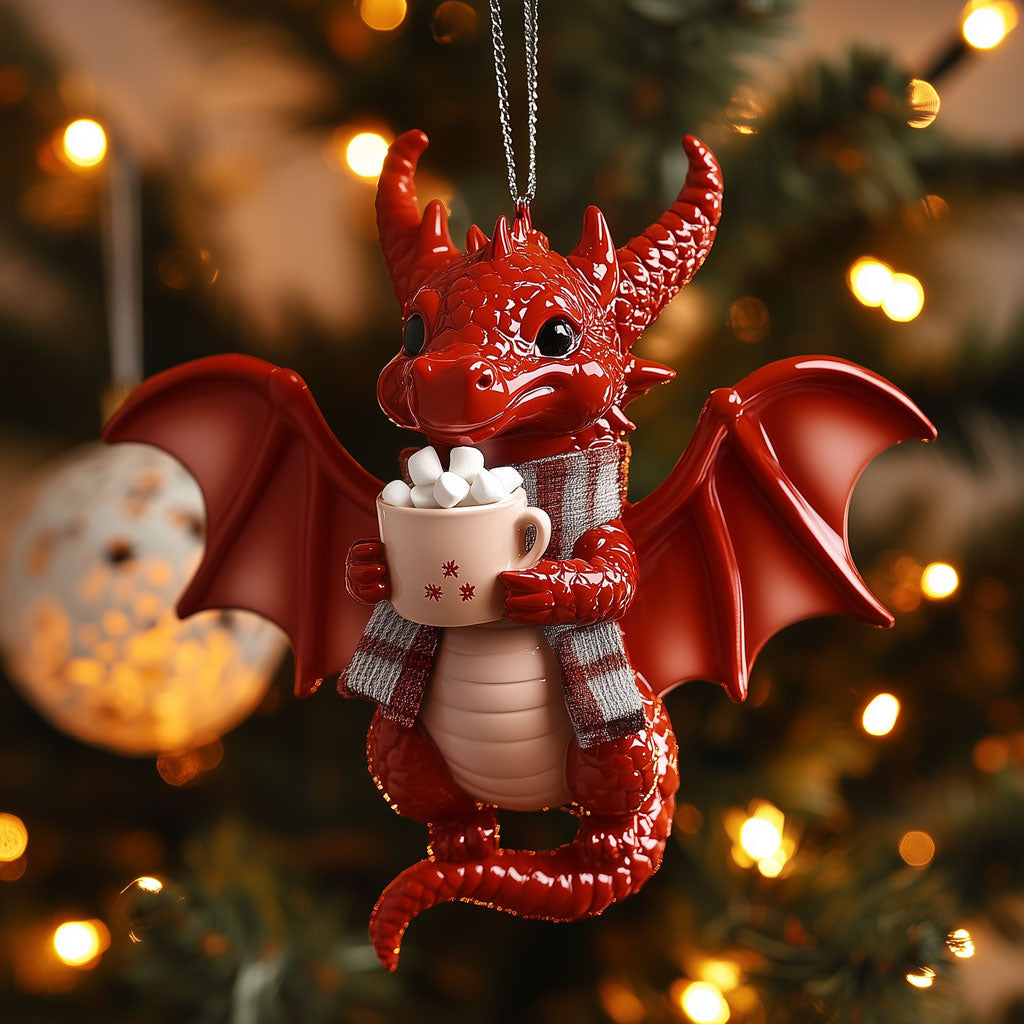 Winter Warmer Dragon LT2010021CL Christmas Ornament