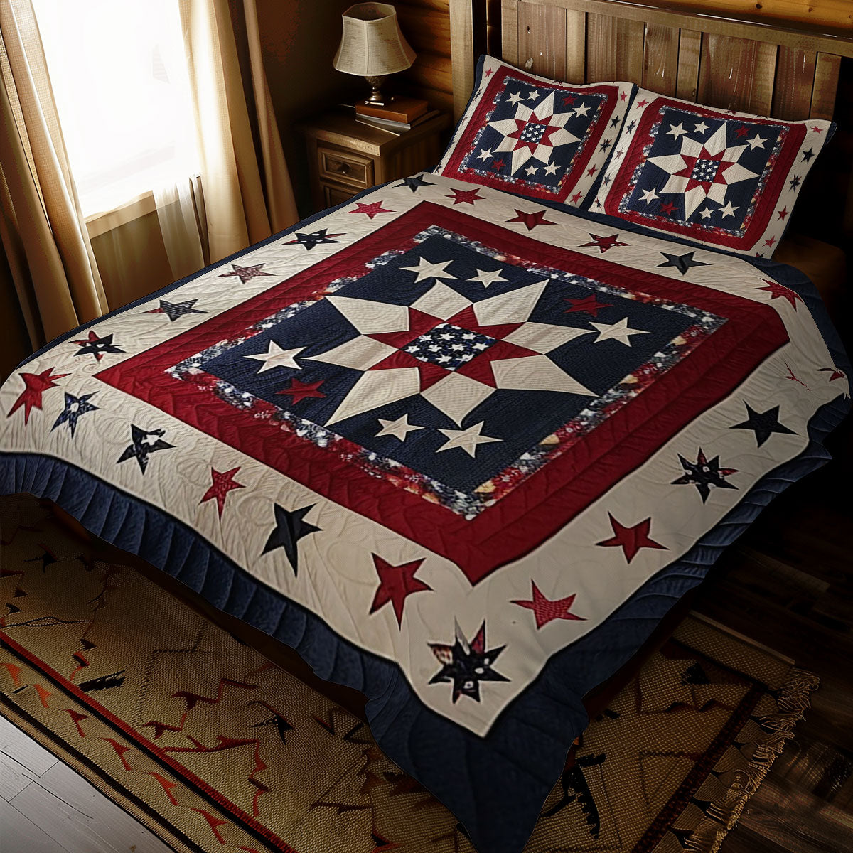 Patriotic Independence Star WJ2510028CL Duvet Cover Set