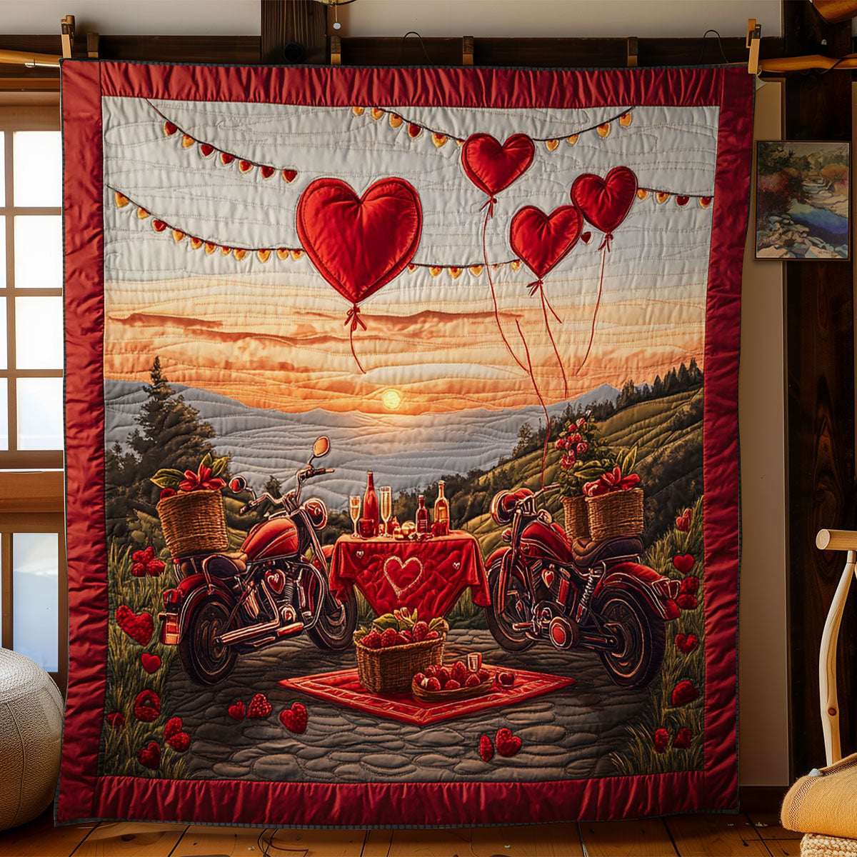 Valentine Sunset Of Cruisers WY0801073CL Quilt