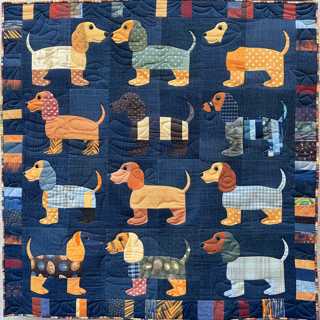 Dachshunds WJ1706010CL Quilt