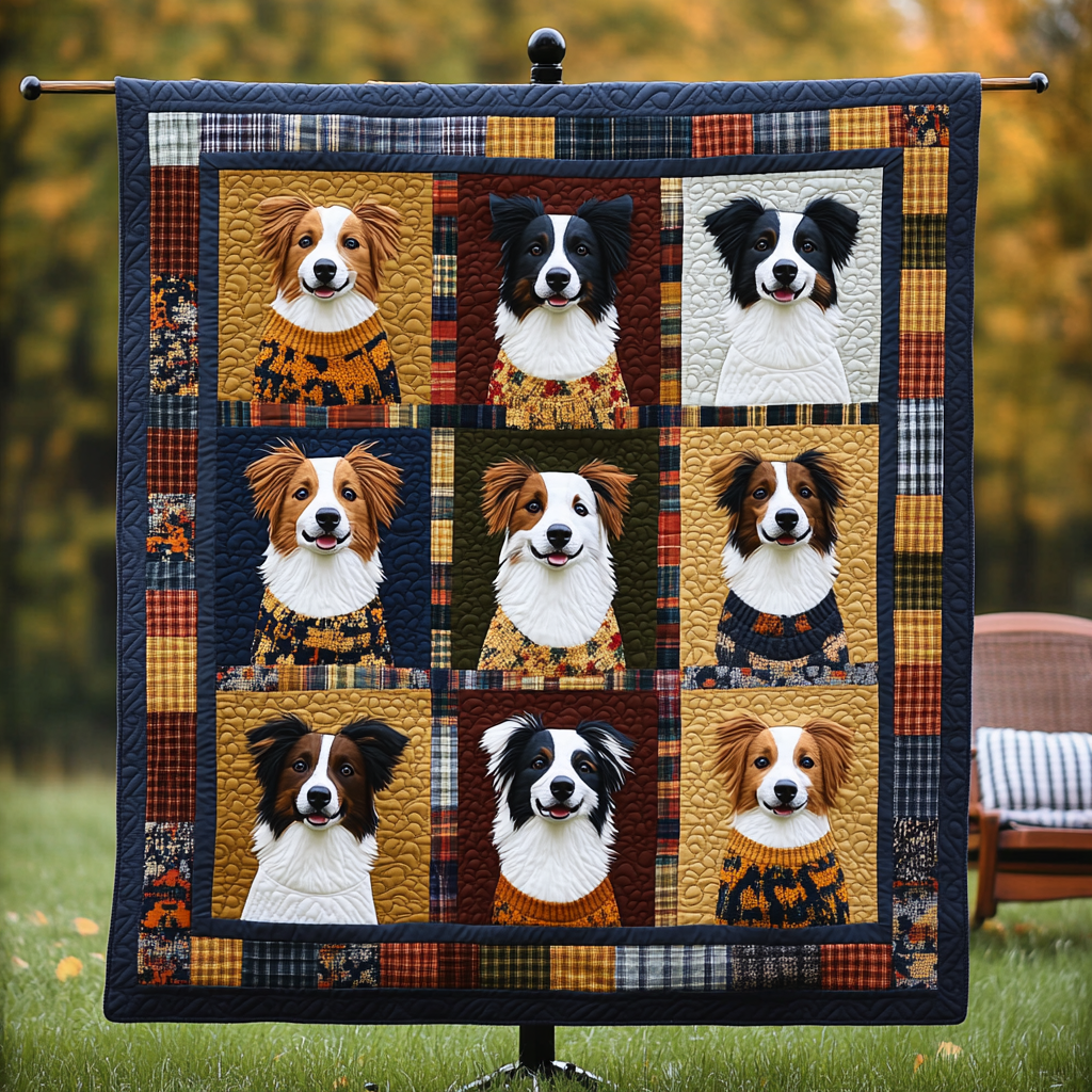 Cuddly Border Collie WN2009034CL Quilt
