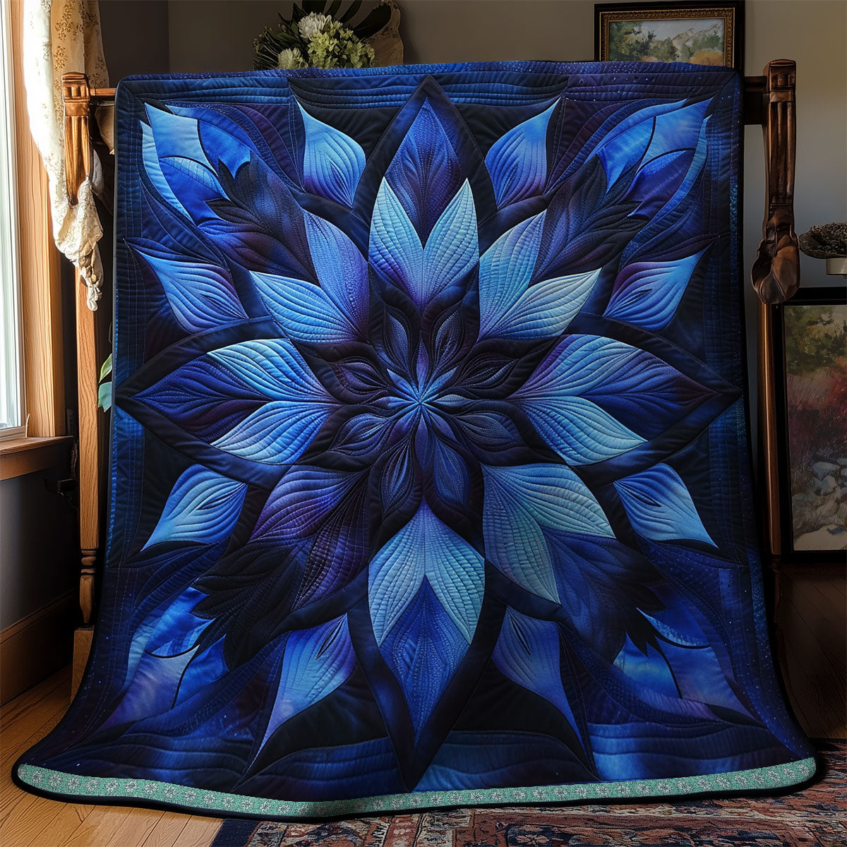 Mystic Blue Blossom WN1309010CL Quilt