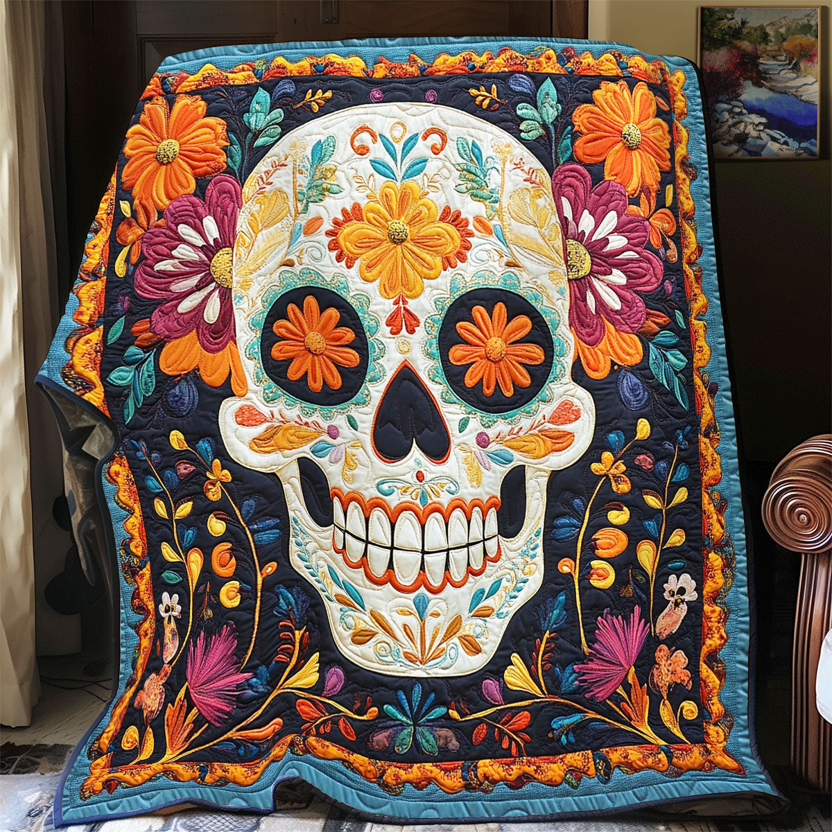 Day Of The Dead WX1403013CL Quilt