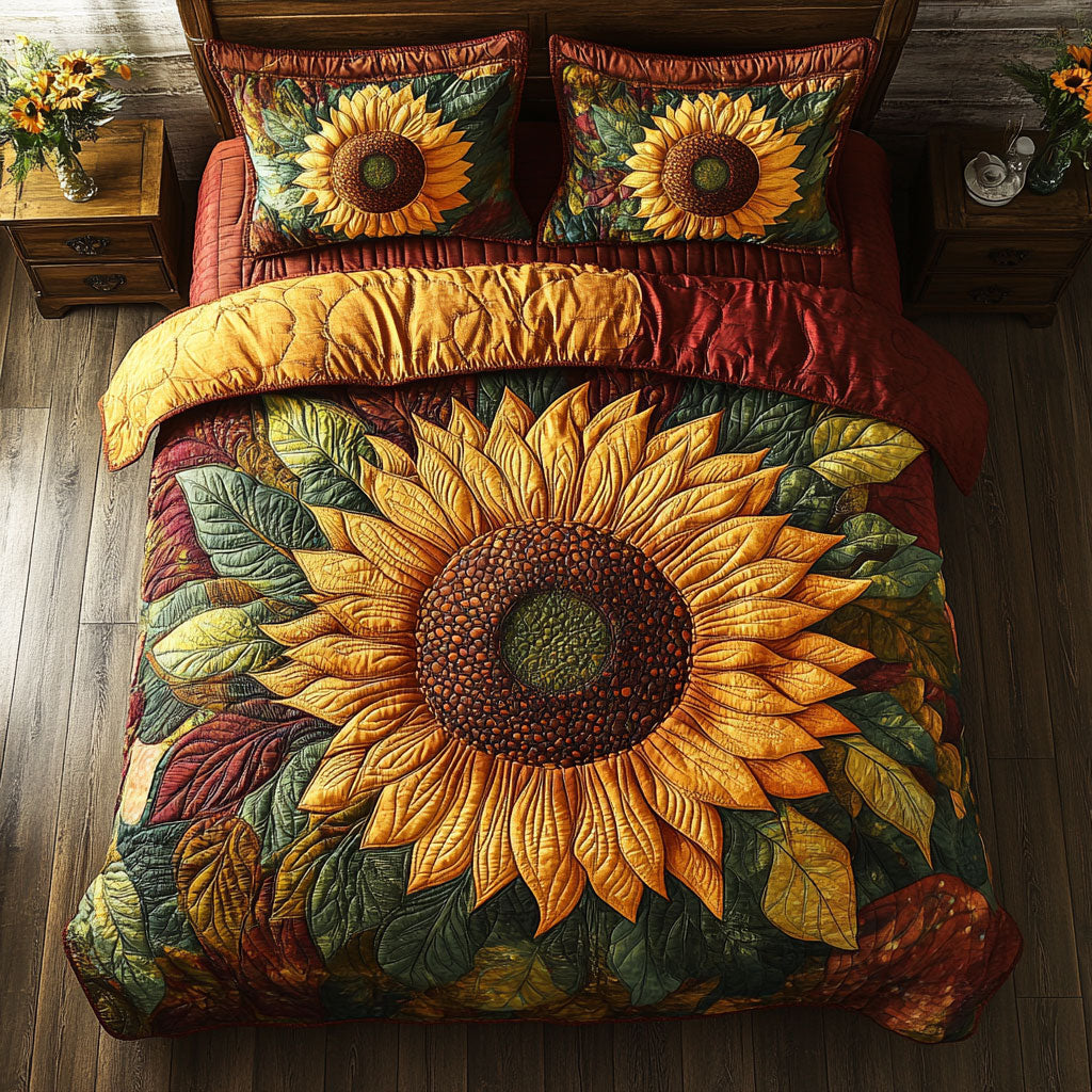 Sunflower Blooming WY2001038CL Duvet Cover Set