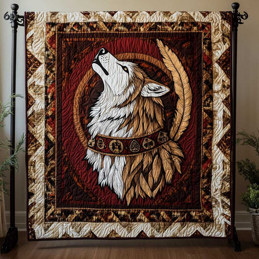 Howling Wolf Native American WP1909048CL Quilt