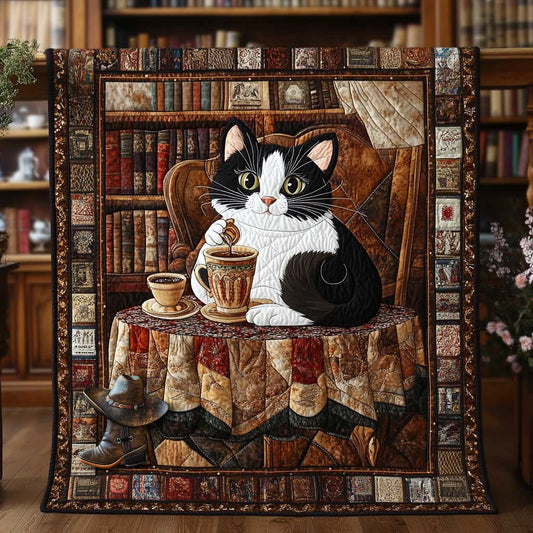 Royal Library Cat WP0810043CL Quilt
