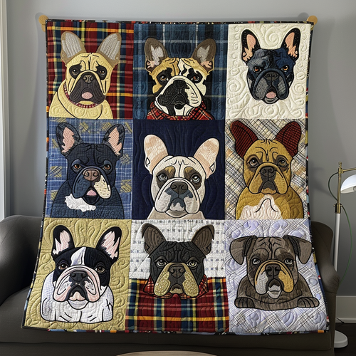Pug Happiness WN1909046CL Quilt