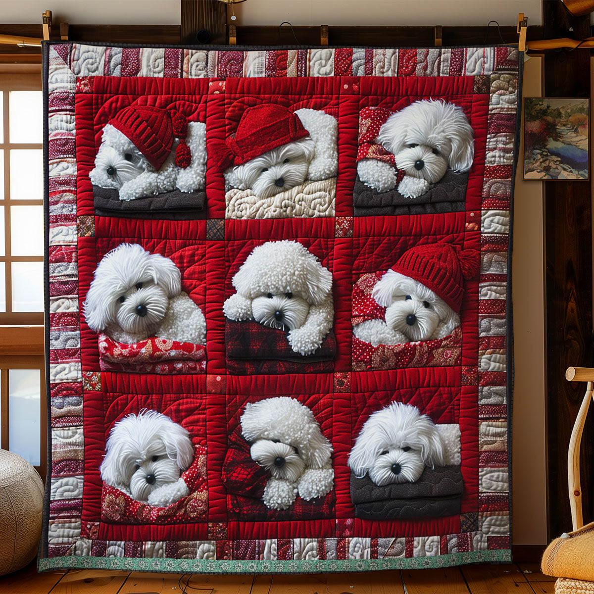 Bichon Frise Dream WN1209075CL Quilt