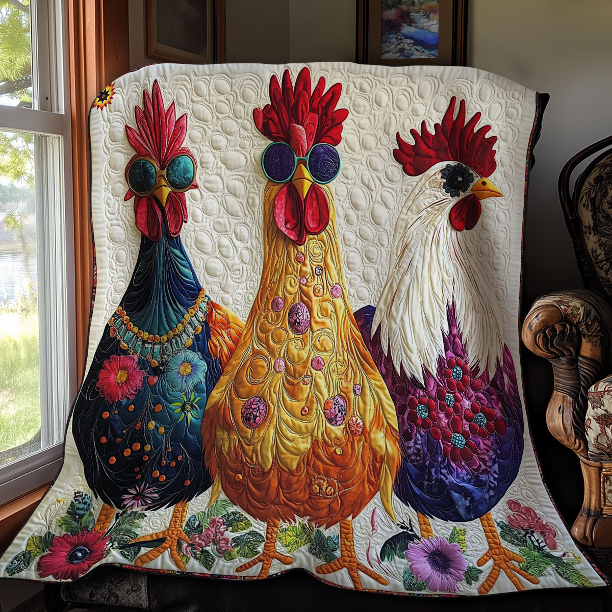 Fashion Chicken WY0412019CL Quilt
