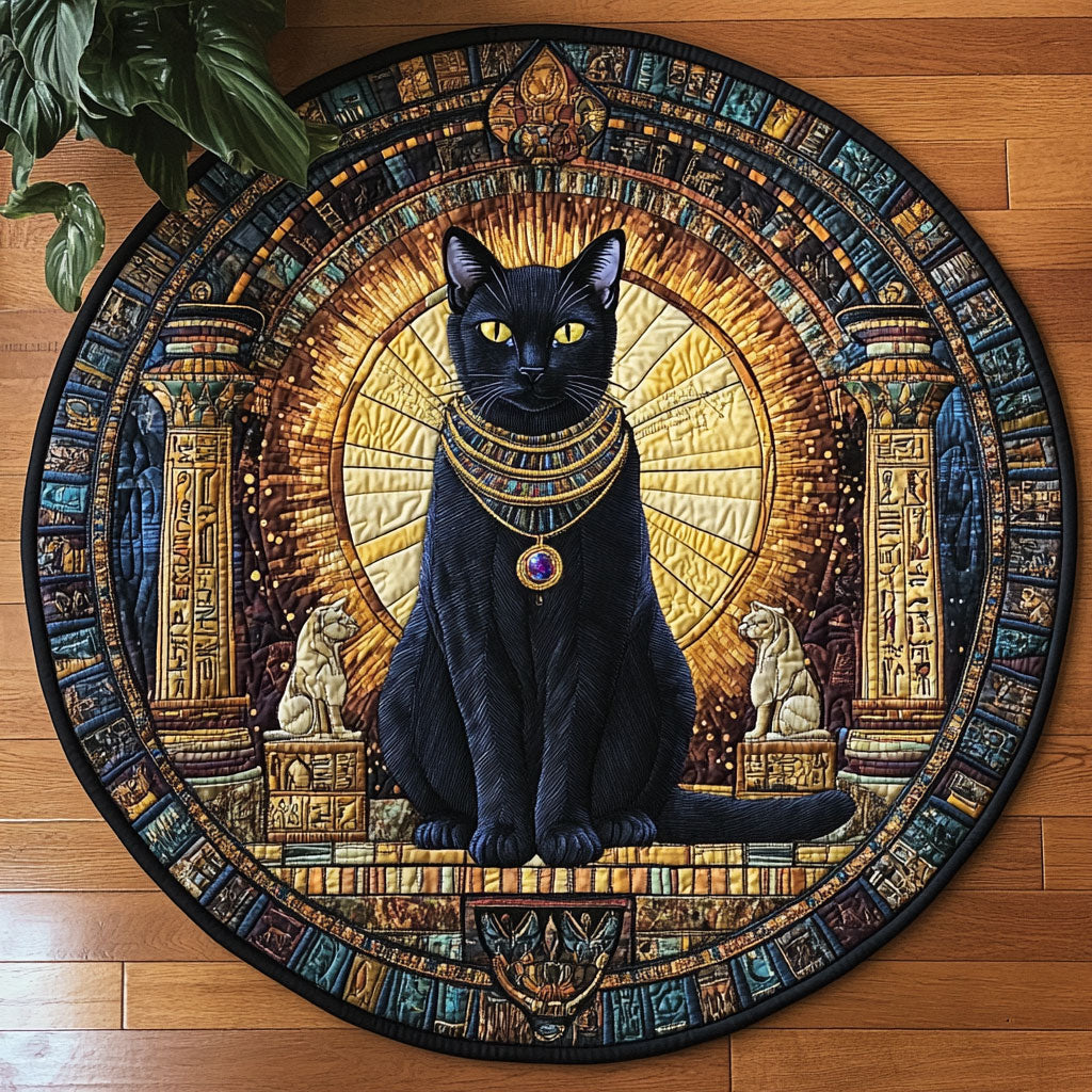 Golden Gaze CW1805023CL Quilted Round Mat