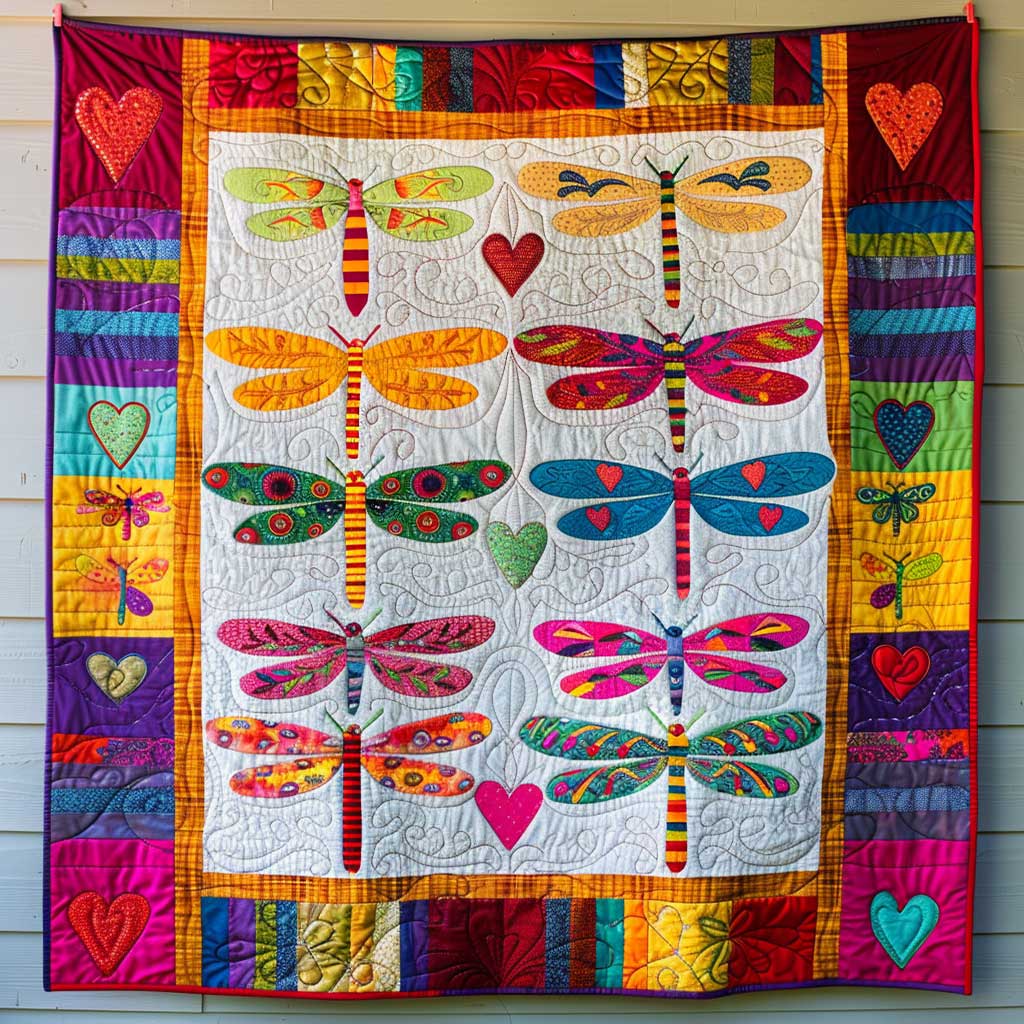 Patchwork Dragonflies WJ1309020CL Quilt