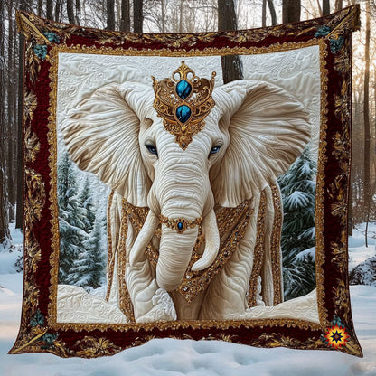 King Snow Elephant WY0412034CL Quilt