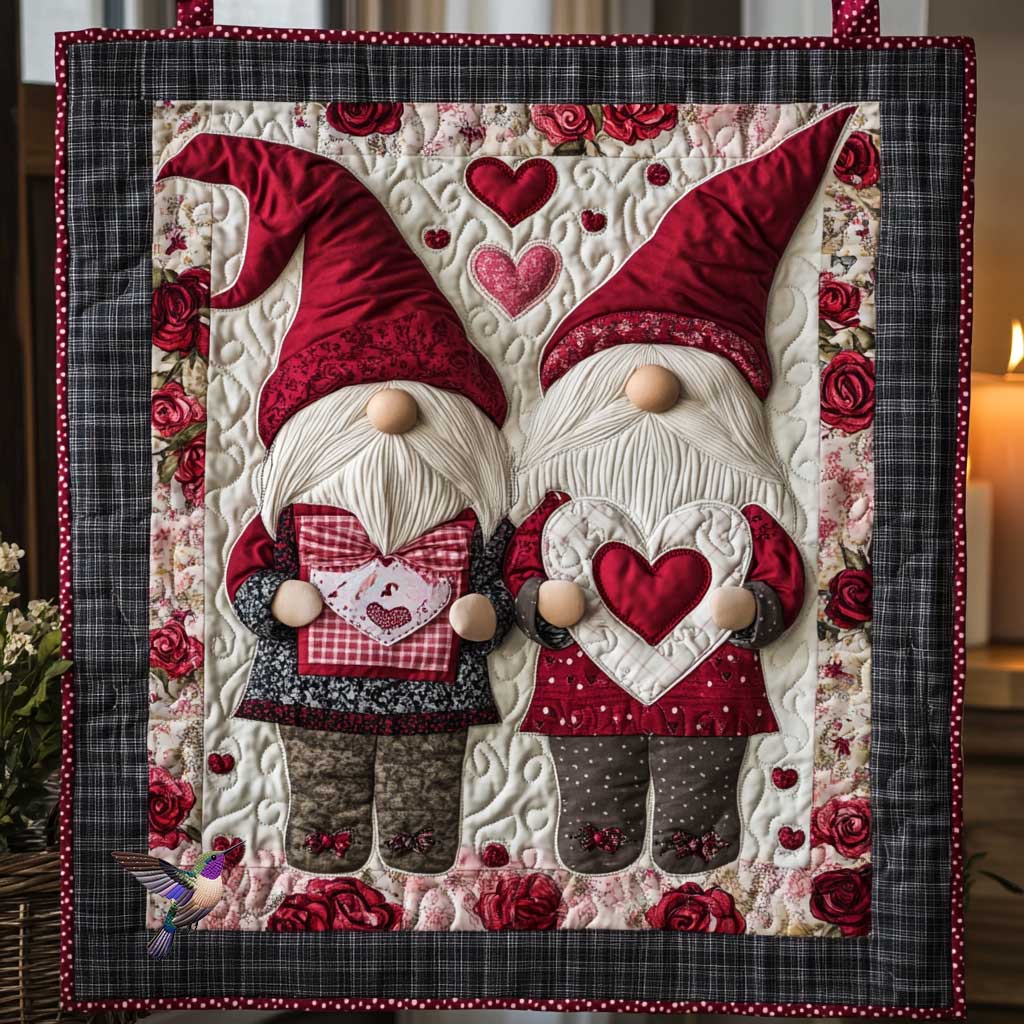 Valentine Gnome WN0412018CL Quilt