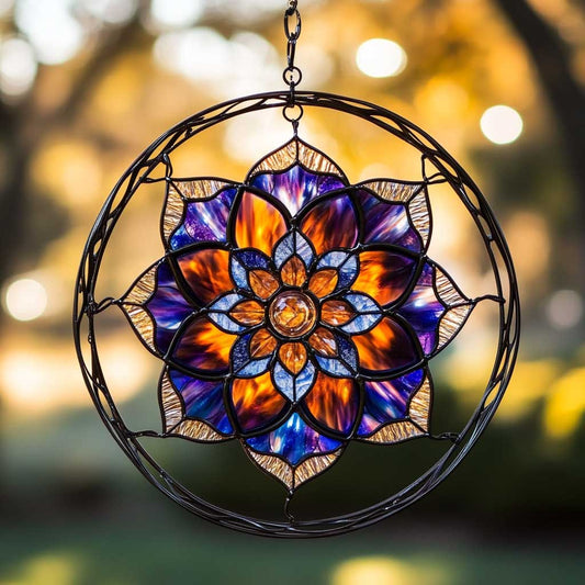 Harmony Flower Mandala WN0402045CL Suncatcher