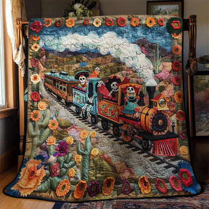 Day Of The Dead Train Journey WN2610049CL Quilt