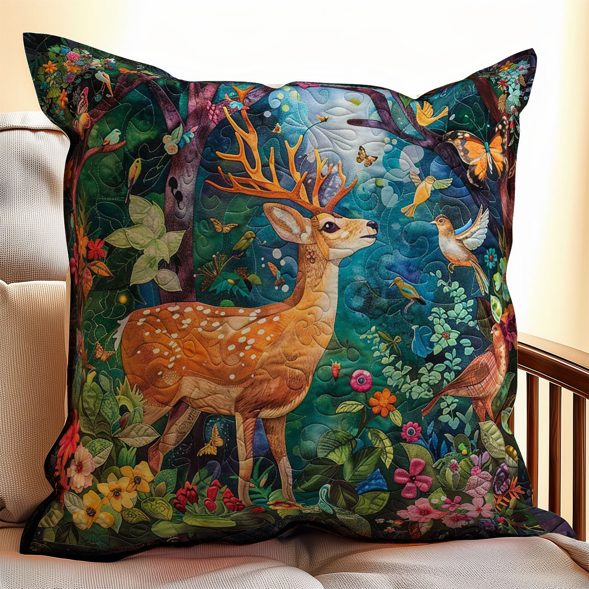 Dreamy Deer WJ1309037CL Quilt Pillow Case